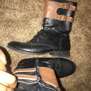 Leather Combat Boots
